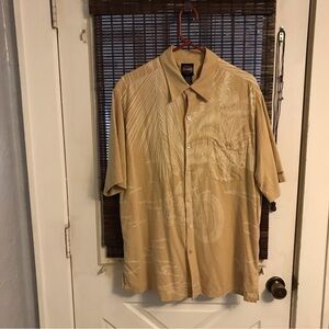 Harley Davidson Mens Button down 100% silk shirt